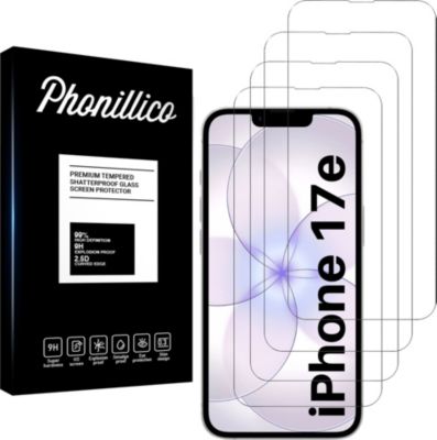Protège écran PHONILLICO iPhone 17e - Verre trempé x4