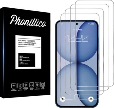 Protège écran PHONILLICO Nothing Phone 4a - Verre trempé x4