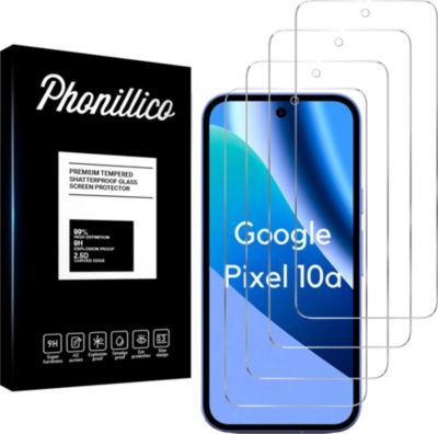 Protège écran PHONILLICO Google Pixel 10a - Verre trempé x4