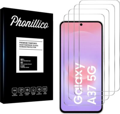 Protège écran PHONILLICO Samsung Galaxy A37 5G - Verre trempé x4