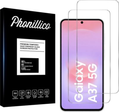 Protège écran PHONILLICO Samsung Galaxy A37 5G - Verre trempé x2