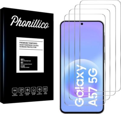Protège écran PHONILLICO Samsung Galaxy A57 5G - Verre trempé x4