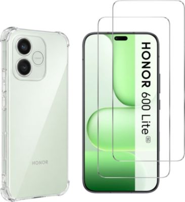 Pack PHONILLICO Honor 600 Lite 5G - Coque + Verre trempé