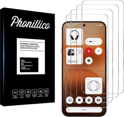 Protège écran PHONILLICO Nothing Phone 4a PRO - Verre trempé x4