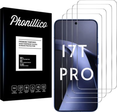 Protège écran PHONILLICO Xiaomi 17T Pro - Verre trempé x4