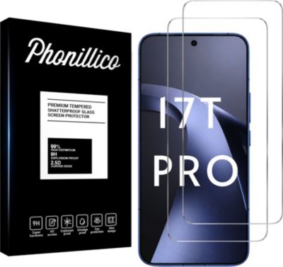 Protège écran PHONILLICO Xiaomi 17T Pro - Verre trempé x2