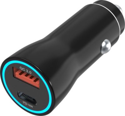 Chargeur allume-cigare PHONILLICO iPhone 18 PRO/18 PRO MAX/iPhone DUO