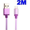Câble micro USB AMAHOUSSE Câble USB - micro USB Universel Violet d