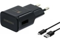 Chargeur secteur SAMSUNG Chargeur rapide Samsung noir avec câble