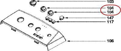 Bouton VEDETTE bouton de commande