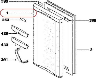 Porte THOMSON porte refrigerateur