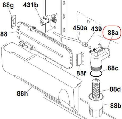 Support HOOVER support de filtre superieure