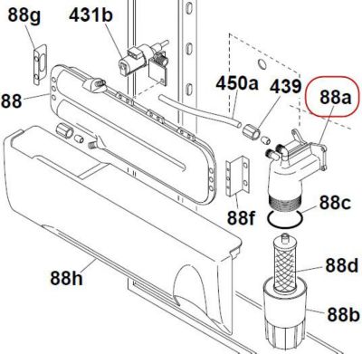 Support HOOVER support de filtre superieure Support HOOVER support de filtre superieure