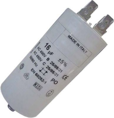 Condensateur WHIRLPOOL 16mF 450V 481281728957, C00074643