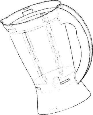 Pièce détachée MOULINEX Bol blender (mixeur) nu MS-5975709, SS-9