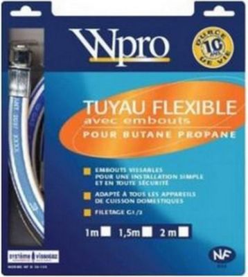 Tuyaux gaz WPRO gaz butane propane long. 2m durée de vi