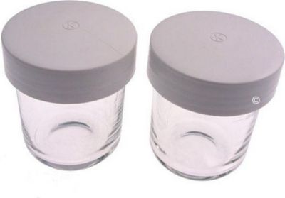 Pièce détachée KENWOOD Lot de 2 pots verre + couvercle pour AT3