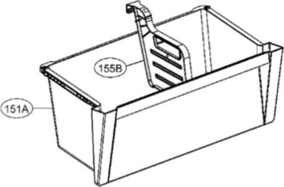 Bac à légumes LG (repère 151A) AJP73394801