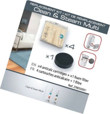 Pièce détachée ROWENTA Lot 4 cartouches anti-calcaire avec 1 fi Pièce détachée ROWENTA Lot 4 cartouches anti-calcaire avec 1 fi