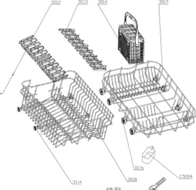Pièce détachée FAGOR Insert panier (repère 3013) AS0032635