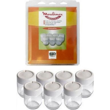 Pièce détachée MOULINEX Lot de 7 pots en verre avec couvercle A1