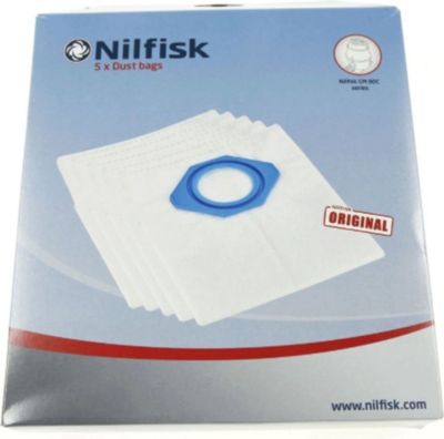 Sac NILFISK Boîte de 5 sacs fibre 107418500 Sac NILFISK Boîte de 5 sacs fibre 107418500