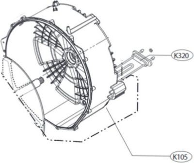 Pièce détachée LG Demi cuve arrière AJQ73294005 Pièce détachée LG Demi cuve arrière AJQ73294005