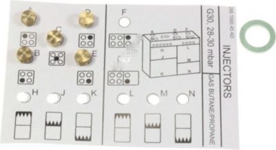 Injecteur BEKO Kit Injecteurs, gicleurs gaz butane 4431