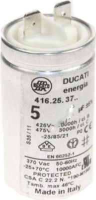 Condensateur WHIRLPOOL 5mf 482000000036