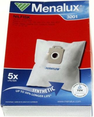 Sac NILFISK Lot 5 sacs + 1 filtre moteur 9001961854