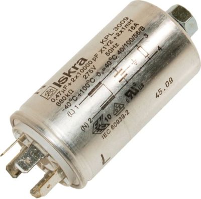 Condensateur WHIRLPOOL anti-parasitage - 0.47µf d'origine 4812 Condensateur WHIRLPOOL anti-parasitage - 0.47µf d'origine 4812