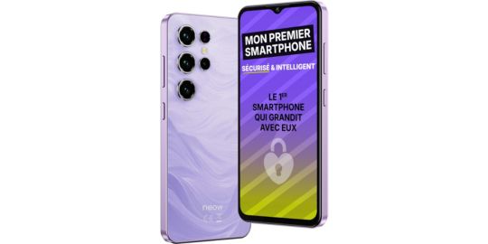 Smartphone NEOW Safe Plus 128Go Violet 4G