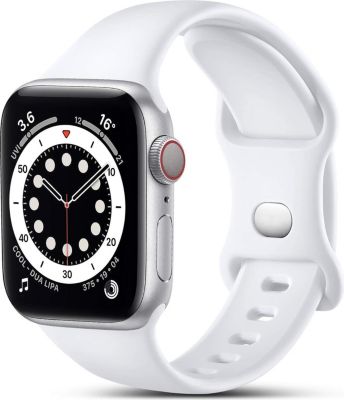 Bracelet LITTLE BOUTIK Bracelet Apple Watch 42-49mm Blanc S | Boulanger