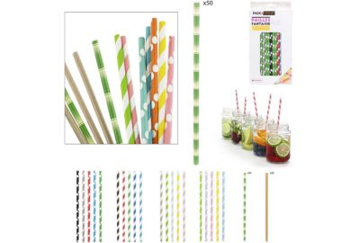 PAILLE PICK AND DRINK IMPRIMEES FANTAISI