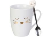 Mug LILY COOK avec cuillere chat