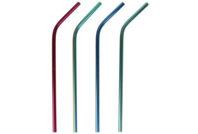 Paille COOK CONCEPT inox colorees x4