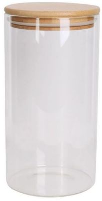 Bocal COOK CONCEPT en verre et bambou 1.2l
