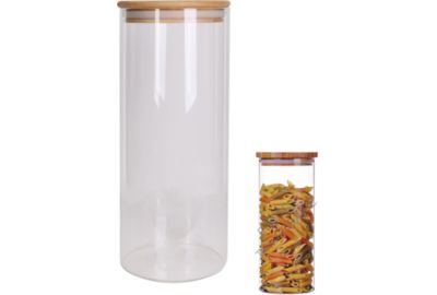Bocal COOK CONCEPT en verre et bambou 1.6l