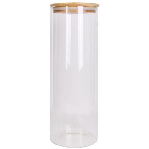Carafe en verre de 2,0 litres avec couvercle et 1 goupillon