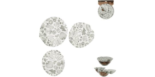 Couvercle COOK CONCEPT en tissu reutilisable x3