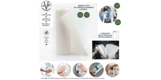 Essuie-tout lavable COOK CONCEPT reutilisable 20x30x28cm
