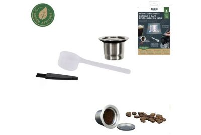 Capsule réutilisable COOK CONCEPT reutilisable compatible nespresso acier