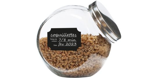 Etiquettes de cuisine COOK CONCEPT bocaux x24