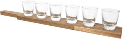 Verre COOK CONCEPT Shooter 6pcs support acacia M8