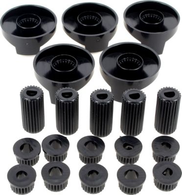 Bouton GÉNÉRIQUE Bouton universel noir multi-axes par 5