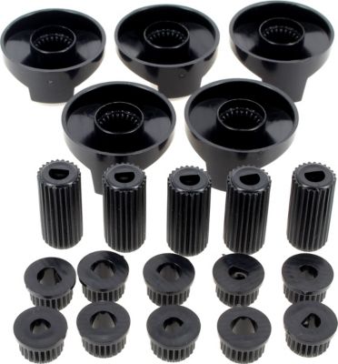 Bouton GÉNÉRIQUE Bouton universel noir multi-axes par 5