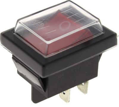 Interrupteur POLTI Interrupteur 4 cosses rouge protege
