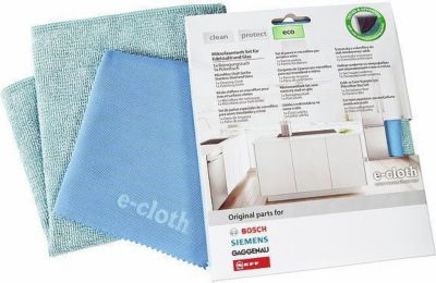 Kit d'entretien BOSCH Chiffons microfibres e-cloth