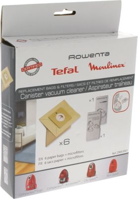 Sac ROWENTA Sacs aspirateur par 6 + filtre zr003901