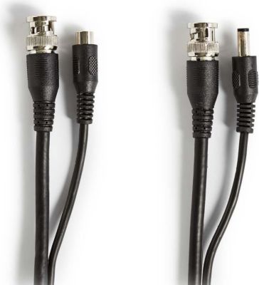 Câble Coaxial RG59 + Alimentation 50m - Pour Caméras CCTV, Surveillance | Double Blindage, 75 Ohms, Pose Facile